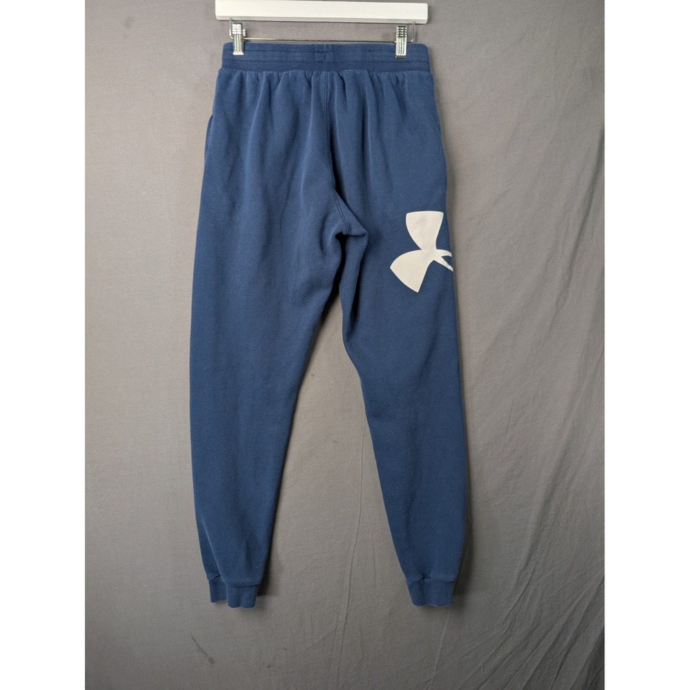 Under Armour Mens Rival Fleece Big Logo Joggers Blue Medium